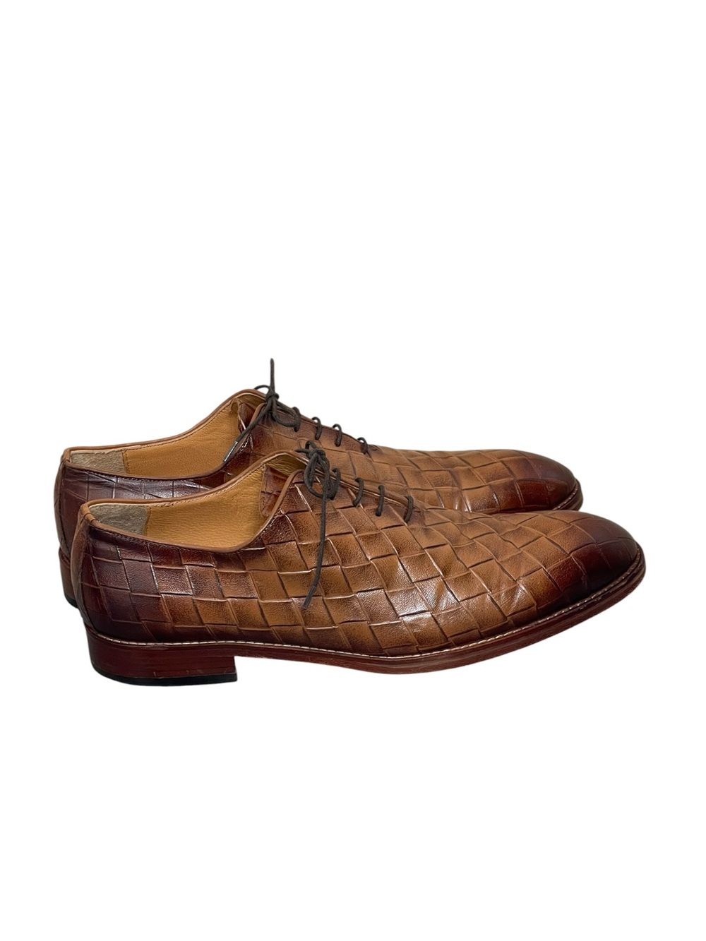 Santoni Leather Oxford Shoes size 44(USA 11) - Picture 3 of 14